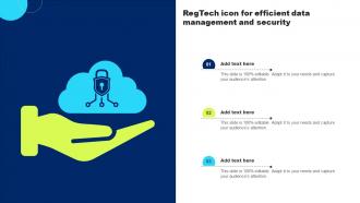 Regtech Icon For Efficient Data Management And Security
