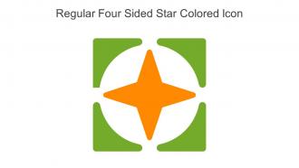 Regular Four Sided Star Colored Icon In Powerpoint Pptx Png And Editable Eps Format