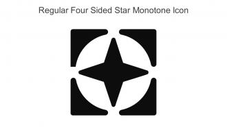 Regular Four Sided Star Monotone Icon In Powerpoint Pptx Png And Editable Eps Format