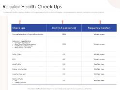 Regular health check ups ecg profile powerpoint presentation mockup