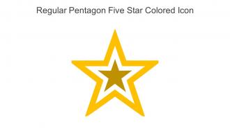 Regular Pentagon Five Star Colored Icon In Powerpoint Pptx Png And Editable Eps Format