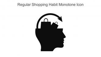 Regular Shopping Habit Monotone Icon In Powerpoint Pptx Png And Editable Eps Format