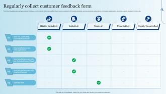 Regularly Collect Customer Feedback Form Integrating Mobile Marketing MKT SS V