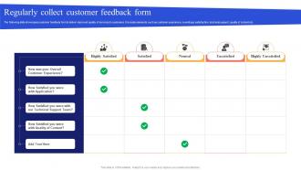 Regularly Collect Customer Feedback Form Mobile App Marketing Campaign MKT SS V