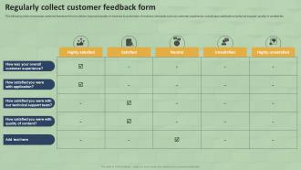 Regularly Collect Customer Feedback Form SMS Marketing Guide For Small MKT SS V