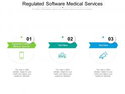 Regulated software medical services ppt presentation model master slide cpb