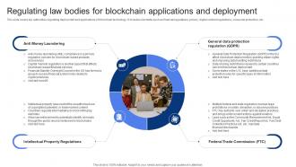 Regulating Law Bodies For Blockchain Applications And In Depth Guide To Blockchain BCT SS V