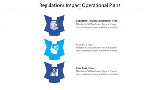 Regulations impact operational plans ppt powerpoint presentation model inspiration cpb