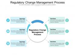 Regulatory change management process ppt powerpoint presentation infographic template design templates cpb