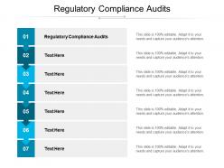 Regulatory compliance audits ppt powerpoint presentation outline microsoft cpb