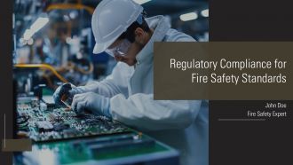 Regulatory Compliance For Fire Safety Standards PPT PowerPoint AT
