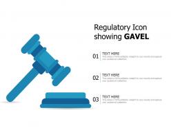 Regulatory icon showing gavel