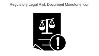 Regulatory Legal Risk Document Monotone Icon In Powerpoint Pptx Png And Editable Eps Format