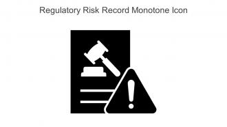 Regulatory Risk Record Monotone Icon In Powerpoint Pptx Png And Editable Eps Format