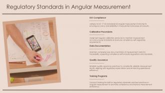 Regulatory Standards In Angular Measurement Angular Discrimination PPT Presentation ST AI SS