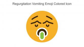 Regurgitation Vomiting Emoji Colored Icon In Powerpoint Pptx Png And Editable Eps Format