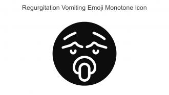 Regurgitation Vomiting Emoji Monotone Icon In Powerpoint Pptx Png And Editable Eps Format