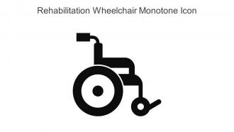 Rehabilitation Wheelchair Monotone Icon In Powerpoint Pptx Png And Editable Eps Format