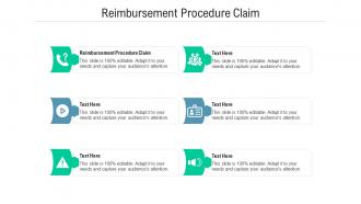 Reimbursement procedure claim ppt powerpoint presentation show slides cpb