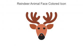 Reindeer Animal Face Colored Icon In Powerpoint Pptx Png And Editable Eps Format