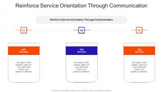 Reinforce Service Orientation Through Communication In Powerpoint And Google Slides Cpb