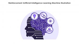 Reinforcement Artificial Intelligence Learning Machine Illustration