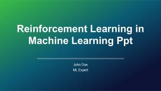 Reinforcement Learning In Machine Learning PPT Template ACP
