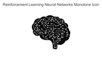 Reinforcement Learning Neural Networks Monotone Icon In Powerpoint Pptx Png And Editable Eps Format