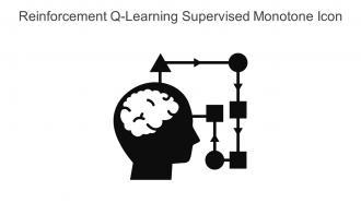 Reinforcement Q Learning Supervised Monotone Icon In Powerpoint Pptx Png And Editable Eps Format