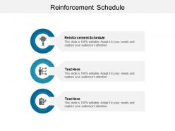 Reinforcement schedule ppt powerpoint presentation styles graphics pictures cpb