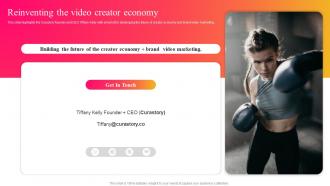 Reinventing The Video Creator Economy Curastory Investor Funding Elevator Pitch Deck
