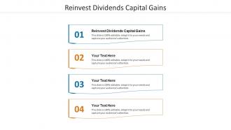 Reinvest dividends capital gains ppt powerpoint presentation show slides cpb