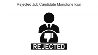 Rejected Job Candidate Monotone Icon In Powerpoint Pptx Png And Editable Eps Format