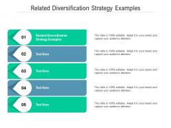 Related diversification strategy examples ppt powerpoint presentation icon slideshow cpb