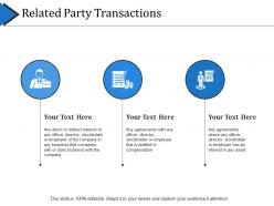 Related party transactions powerpoint slide presentation tips