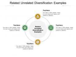 Related unrelated diversification examples ppt powerpoint presentation infographics show cpb