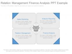 Relation management finance analysis ppt example