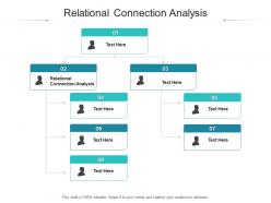 Relational connection analysis ppt powerpoint presentation visual aids background images cpb