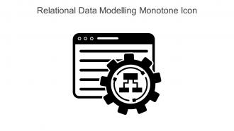 Relational Data Modelling Monotone Icon In Powerpoint Pptx Png And Editable Eps Format