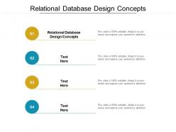 Relational database design concepts ppt powerpoint presentation styles files cpb
