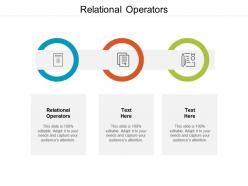 Relational operators ppt powerpoint presentation icon pictures cpb