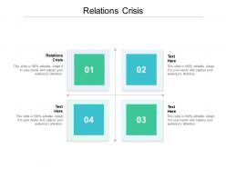 Relations crisis ppt powerpoint presentation slides format ideas cpb