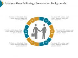 Relations growth strategy presentation backgrounds