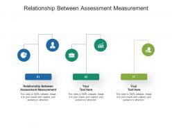 Relationship between assessment measurement ppt powerpoint presentation model format cpb