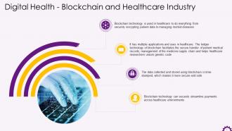 Relationship Between Blockchain And Healthcare Industry Training Ppt