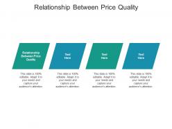 Relationship between price quality ppt powerpoint presentation file deck cpb