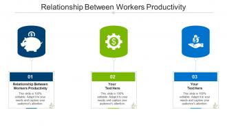 Relationship between workers productivity ppt powerpoint presentation pictures deck cpb