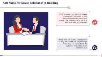 Relationship Building As A Soft Skill Required For Sales Training Ppt