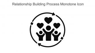 Relationship Building Process Monotone Icon In Powerpoint Pptx Png And Editable Eps Format