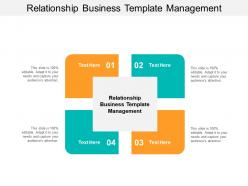 Relationship business template management ppt powerpoint presentation infographic cpb